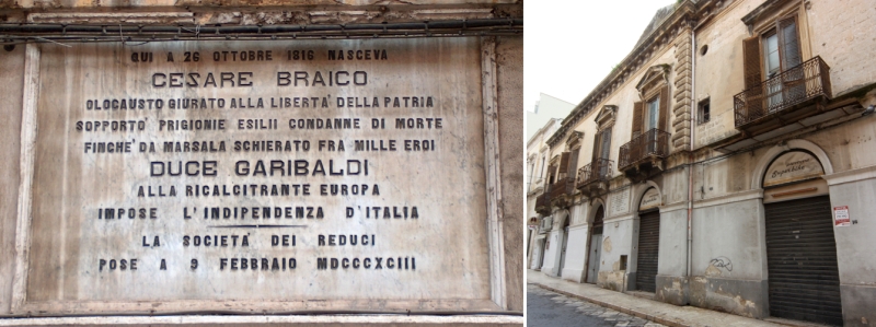 L'epigrafe e la casa di Cesare Braico