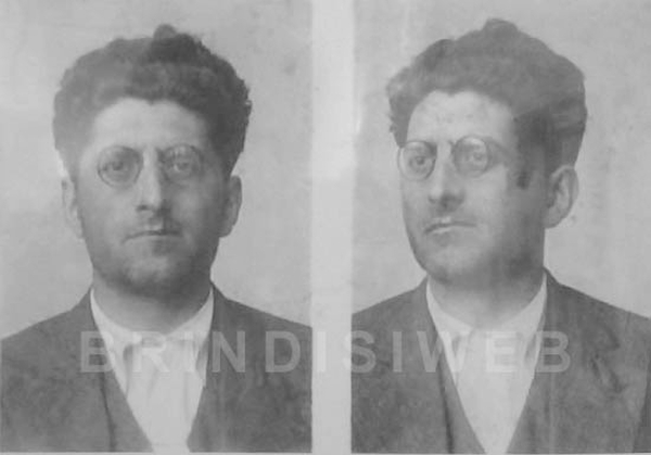 Vincenzo Gigante. Ottobre 1933 (Milano, fascicolo casellario politico centrale)