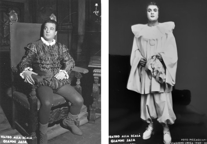 Gianni Iaia al Teatro alla Scala di Milano in abiti da scena