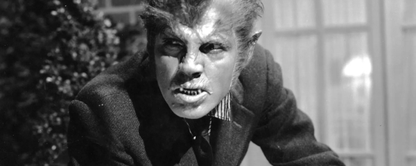 Lon Chaney Jr in una scena di L’uomo lupo, 1941 (dal web)