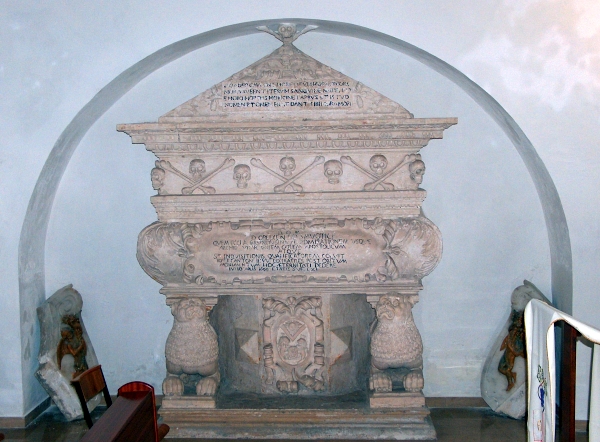 Brindisi, chiesa di San Paolo Eremita. Sepolcro dei Moricino