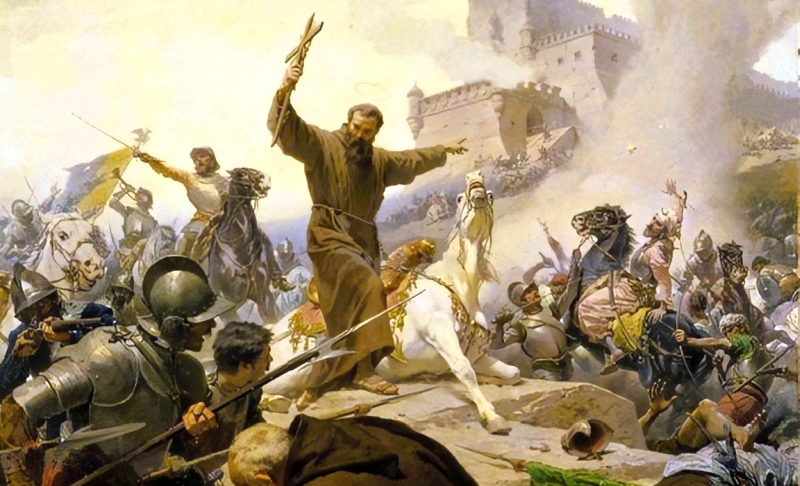 San Lorenzo durante la battaglia di Albareale