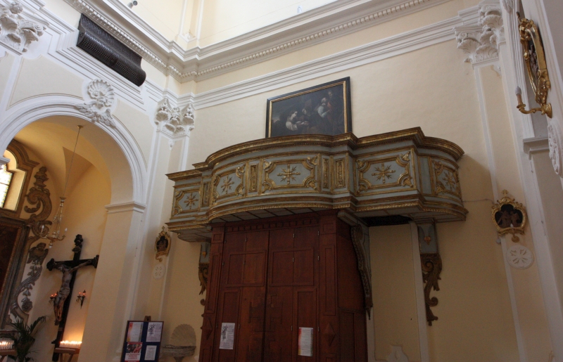 Brindisi. Chiesa di Santa Maria degli Angeli. Interno, cantoria.