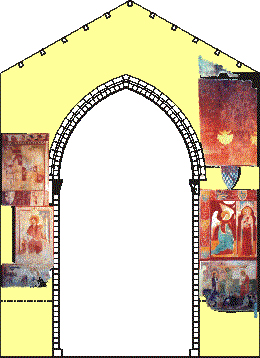 Presbiterio - arco e parete