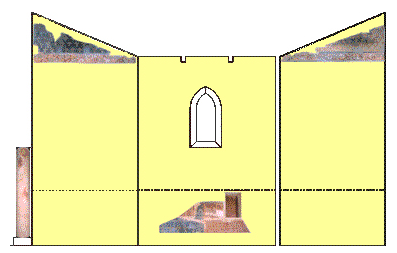 Transetto - pareti a nord-ovest