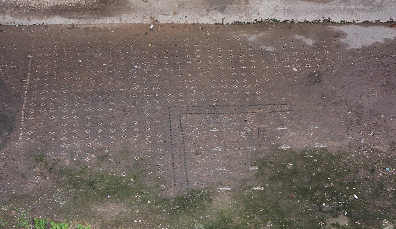 Area archeologica di via Casimiro. Il pavimento musivo della domus, ritenuto di perinenza al triclinio