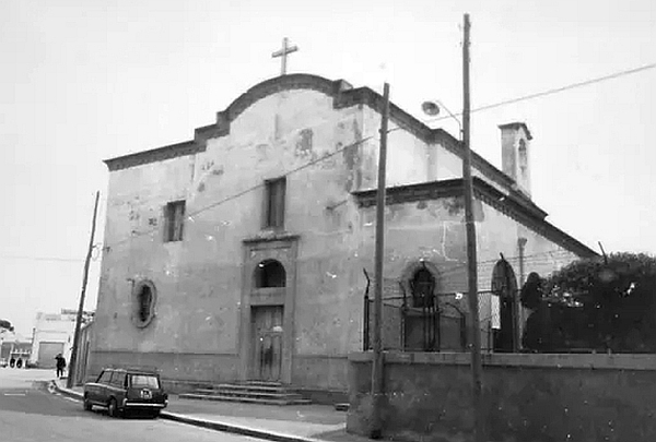 La chiesa dei Cappuccini nei primi anni 60 (Fototeca F. Briamo in BAD)