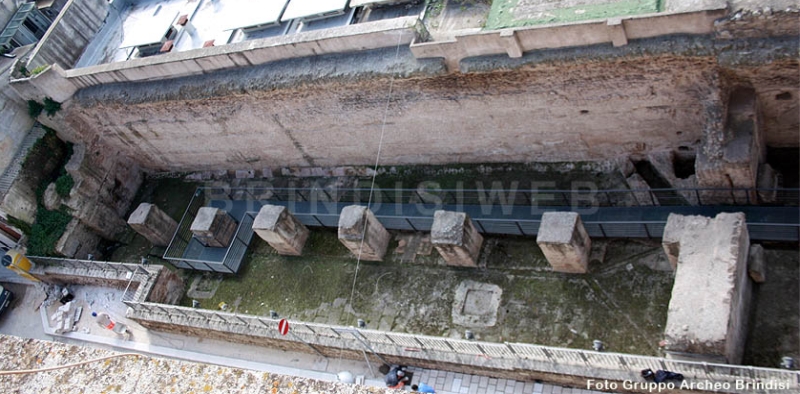 Vasche limarie, cisterna meridionale vista dall'alto