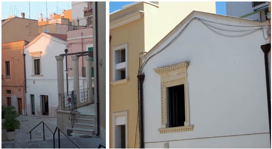 Brindisi, via Giudea. Particolare di una antica finestra