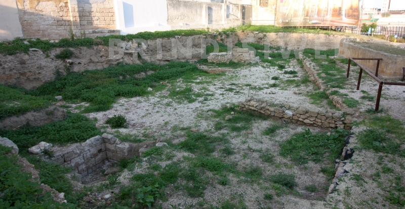 Brindisi, via Mennitti, già via del Mare. L'area dei ritrovamenti nel 2020