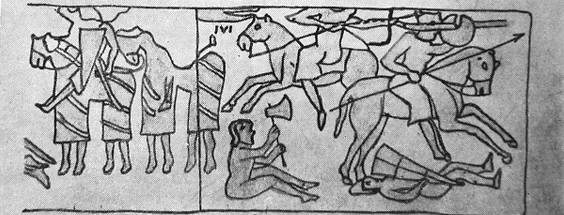 Scene della Chanson de Roland, da Schulz, 1860