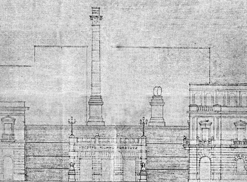 Il progetto della scalinata realizzato dall'architetto Dioguardi