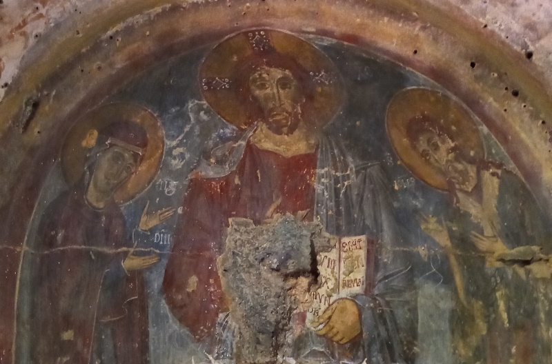 Cripta di San Giovanni. Affreschi dell'abside centrale