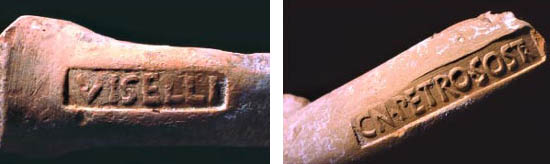 I bolli sulle anse delle anfore prodotte a Giancola (Visellio e Petronio Sostrato)(6)