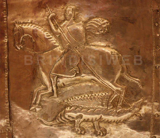 Arca di San Teodoro. Particolare della seconda formella