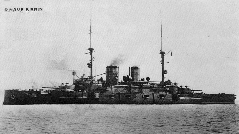 La corazzata Benedetto Brin nel 1914