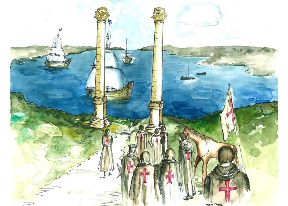 Sabina Ciampa. <em>Partenza dei Crociati dal porto di Brindisi</em>. 2016(C)