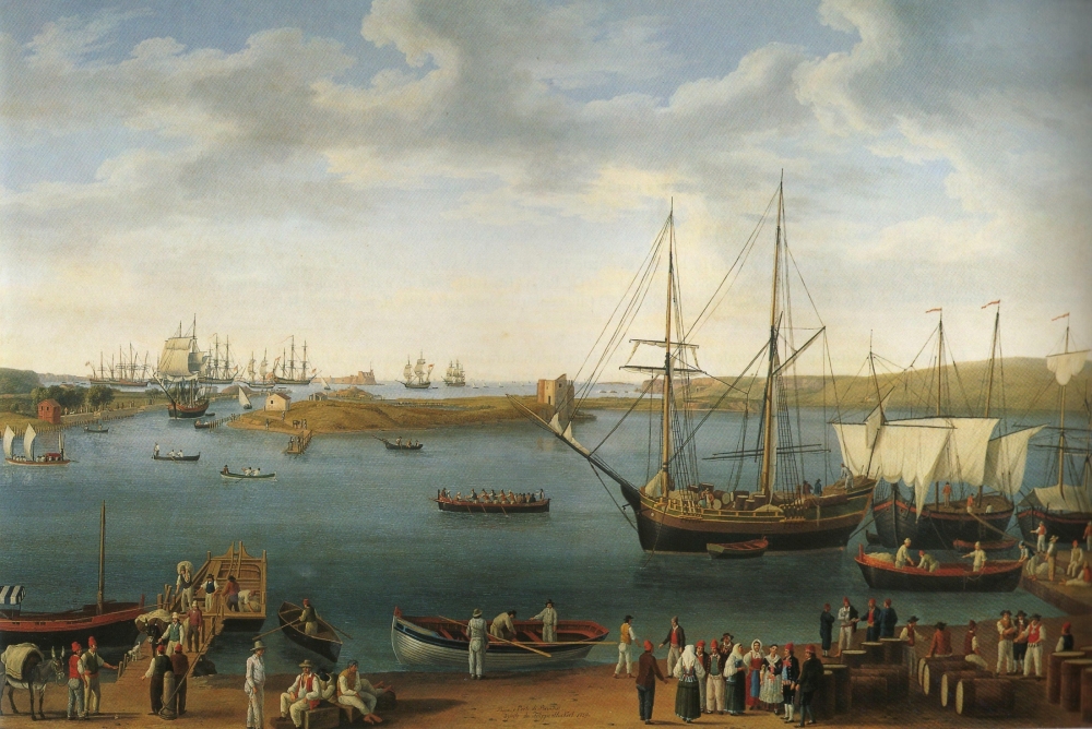 Jacob Philipp Hackert. Baja e Porto di Brindisi. 1789
