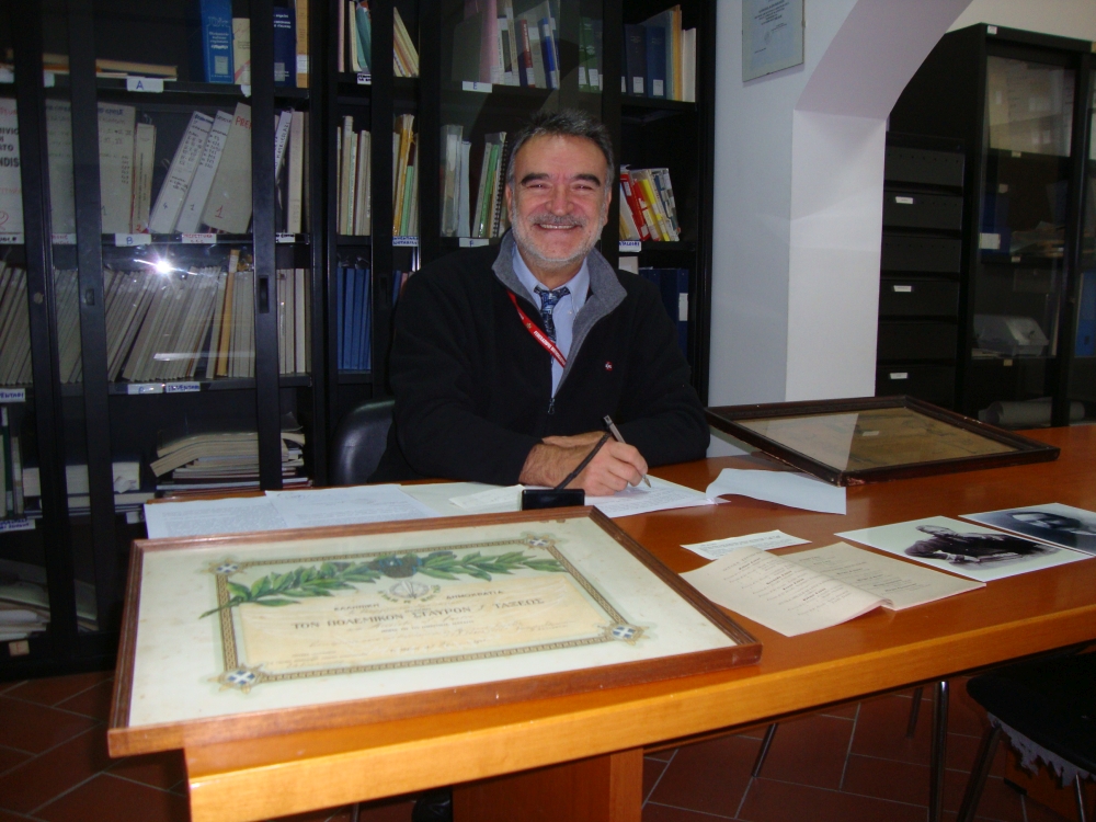 Ricciotti D'Amelio, nipote del garibaldino, dona i cimeli all'Archivio di Stato di Brindisi