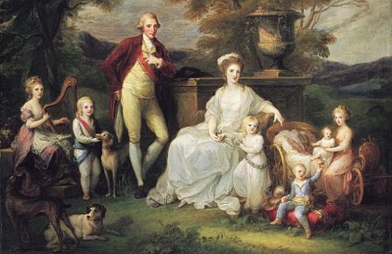 Angelica Kauffmann. Ferdinando IV e Maria Carolina con i loro figli (1782) Museo nazionale di Capodimonte, Napoli