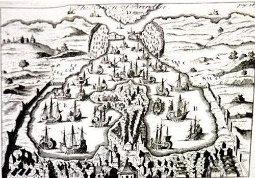 The haven of Brindisi - Londra 1705 (190 x 142 mm)