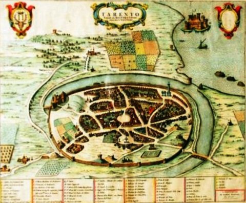 Mappa di Joan Blaeu ristampata nel 1705 da Pierre Mortier (496 x 410 mm)