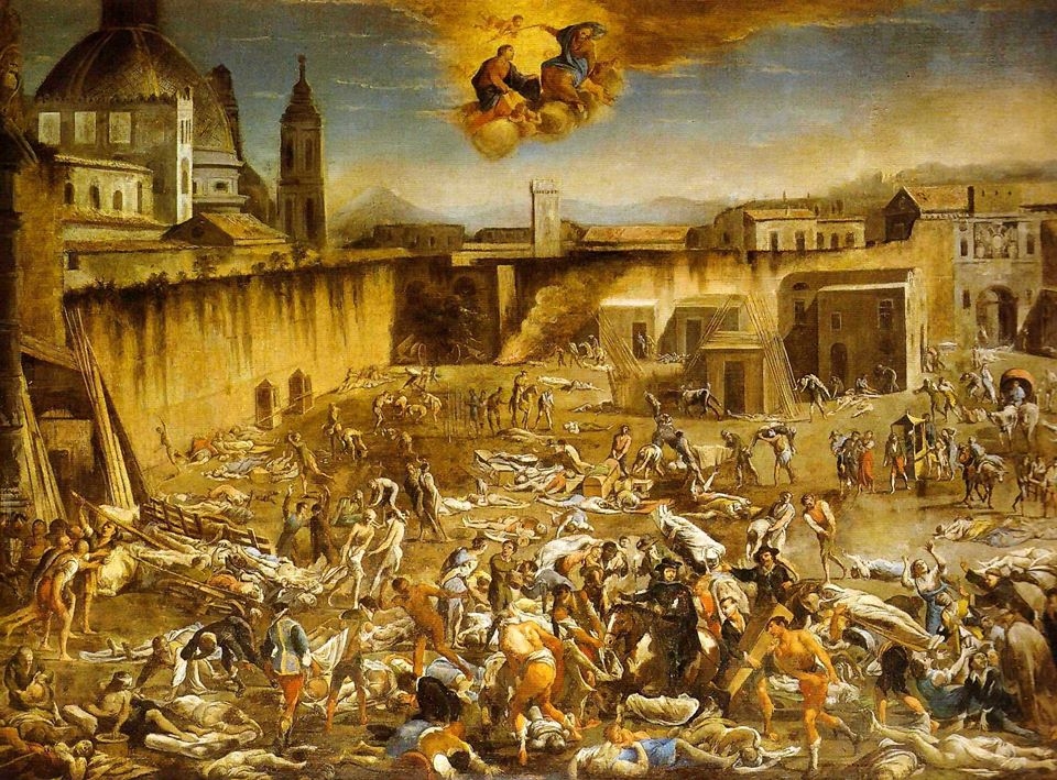 Micco Spadaro, <em>Piazza Mercatello durante la peste del 1656</em>. Napoli, Museo nazionale di San Martino.