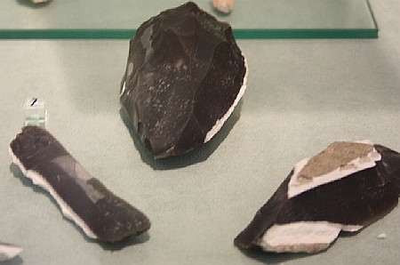 Nucleo e schegge di selce