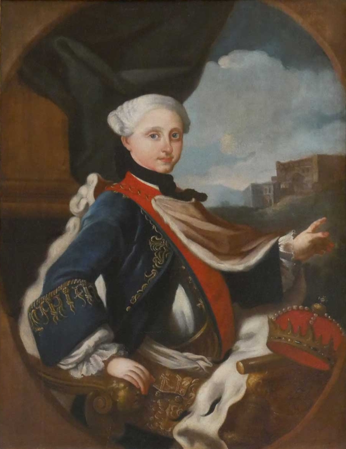 Il ritratto del giovane Ferdinando conservato nella chiesa di Sant'Antonio in Mesagne