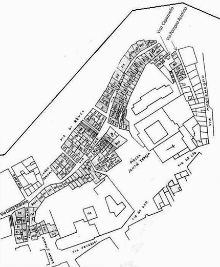 Piano delle demolizioni delle Sciabiche - 1934