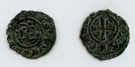 Moneta della zecca di Brindisi coniata da Manfredi (originale da collezione provata)