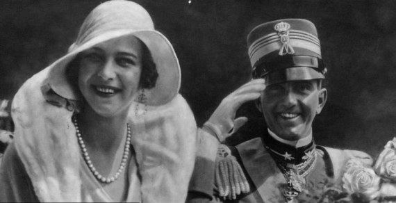 Il principe Umberto di Savoia con la moglie Maria Jose del Belgio