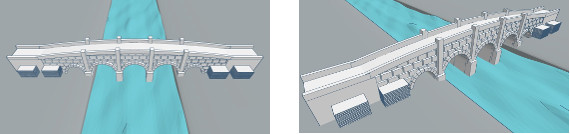 Ricostruzione grafica del viadotto di Apani (a cura di Francesco Iurlaro)