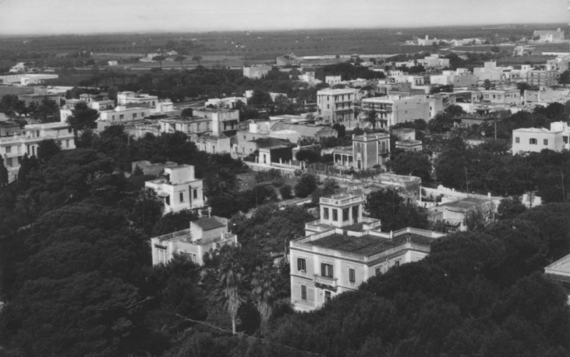 Le prime case ed i villini del Casale viste dall'alto negli anni '40